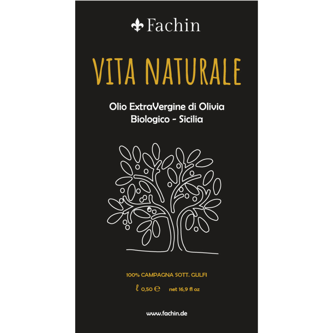 Vita Naturale - Olivenöl - Olio ExtraVergine di Olivia Sicilia - 500ml