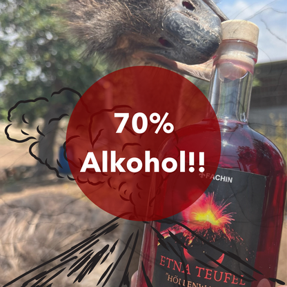 ETNA Teufel "Höllenwasser" - Amarena Kirschlikör - 70% - 100ml